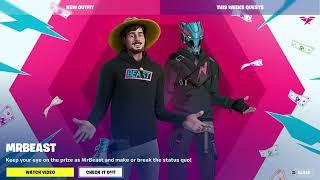 MrBeast Emote Trailer - Beast Blastin Fortnite 23.10 ! Fortnite Chapter 4 Season 1 new outfit