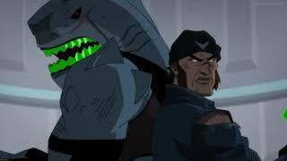 JL Dark Apokolips War King shark  speaks