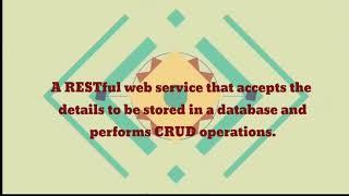 #5 Web Services | ReSTful Web services with CRUD operations | Jayalalita