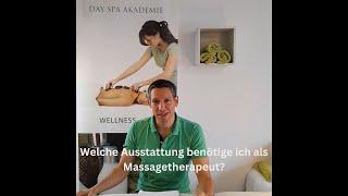 Selbstständig als Masseur/Massagetherapeut. Welche Ausstattung benötige ich? Welche Investitionen?