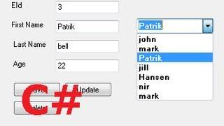 C# Tutorial 11:Database values in textbox if select Combobox