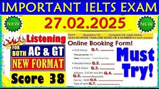 IELTS LISTENING PRACTICE TEST 2025 WITH ANSWERS | 27.02.2025