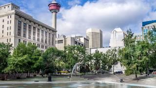 Downtown Calgary Walking Tour 4K 