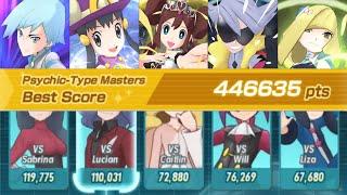 High Score Psychic-Type Masters: 446,635 points - Pokémon Masters EX