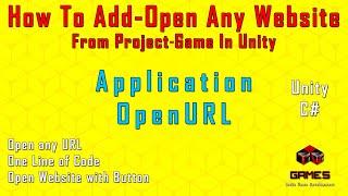 Unity Tutorial Application Open Url (2021) [TW Games]