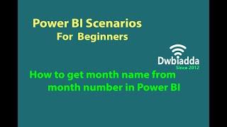 How to get month name from month number in Power BI | Power BI scenarios videos