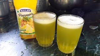 Instant Pineapple Mocktail with Mala's Pineapple crush