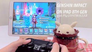 genshin impact on ipad 8th gen + ps4 controller theater mechanicus is the best