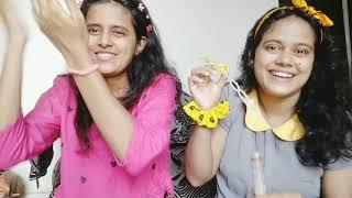 Eating only one color food for 24 hours|| shambhavi mishra ||purnima mishra || yellow &pink food ||