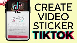 How to Create Sticker Using Tiktok Video | NEW TIKTOK UPDATE | APRIL UPDATE 2023