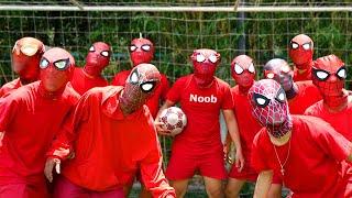 ALL RED SpiderMan NOOB vs PRO ( Amazing Comedy  SuperHero Video 2024 )