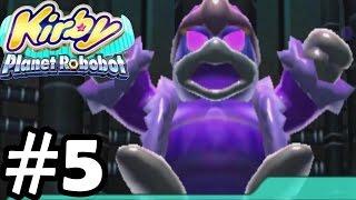 Kirby Planet Robobot Gameplay Walkthrough Part 5 - World 5- English [3DS]