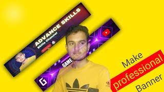 How To Make Professional YouTube Banner in Canva | Channel Art kaise banaye | Canva