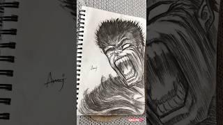 My Drawing Process from start to finished||#art #anime #drawing#sketch #youtubeshorts #berserk #yt