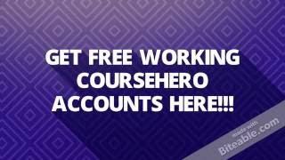 Course Hero FREE documents download UNLOCKS/Accounts [MUST WATCH!!!]