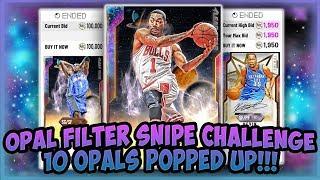 NBA2K20 GALAXY OPAL FILTER SNIPE CHALLENGE - 10 OPAL SNIPES POP UP!! HOW MUCH MT DID WE MAKE?? CRAZY