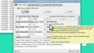 Ubuntu Basics "Screencastor" French FFMPEG GUI