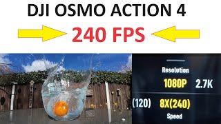 DJI OSMO ACTION 4 - 240 fps SLOW MOTION VIDEO