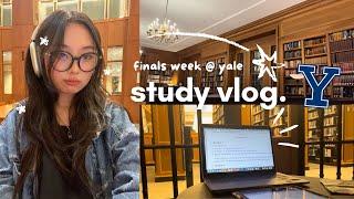 yale freshman experiences college finals for the first time.