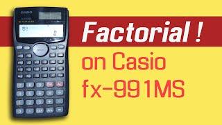 How to calculate the Factorial of a number on Casio fx-991 MS scientific calculator #maths #tutorial