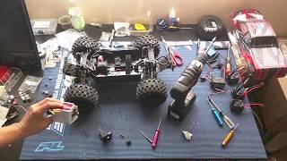 Pro-Line PRO-MT 1/10 4x4 Monster Truck - Removing Hobbywing 3656 Brushless Motor, 40mm Motor Coming!