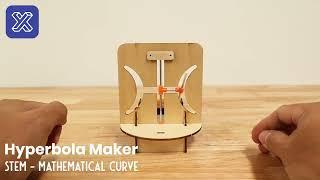 4 in 1 Science Experiments - Hyperbola Maker, Gear Train, Vacuum Cleaner, Basketball Launcher