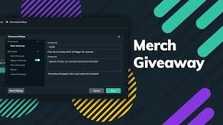 How to Set up and Run a Streamlabs Merch Giveaway