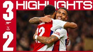 HIGHLIGHTS | Arsenal vs Crystal Palace (3-2) | Gabriel Jesus hat-trick puts us in semi-finals!