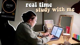 REAL TIME STUDY WITH ME voor 1 uur!⭐️ *samen concentreren en productief bezig zijn!*