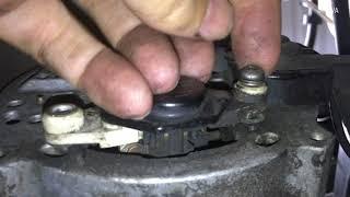 Mercedes W124 300E-24 Alternator Brush Check