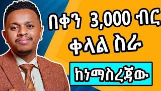 በቀን 3000 ብር የሚያስገኝ ኦንላይን ስራ | make money online in ethiopia | how to make money online ethiopia 2024