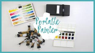 Portable Painter Unboxing & Set Up // Best Watercolor Travel Palette 