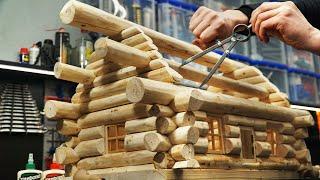 Building Mini Log House | My Dream Wooden Cabin