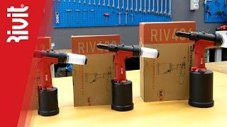 RIV402/RIV403/RIV406 rivettatrici oleopneumatiche per rivetti a strappo