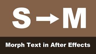 How To Morph Text in After Effects