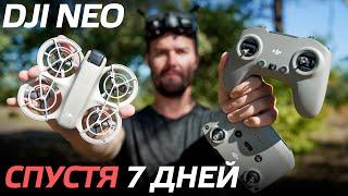 DJI NEO ОБЗОР ДРОНА СПУСТЯ 7 ДНЕЙ ПОЛЕТОВ НАСТРОЙКА КАМЕРЫ В ПРИЛОЖЕНИИ DJI FLY / ЛЕТАЕМ В FPV 