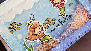 Lawn Fawn | Mermaid For You "Hello" Card