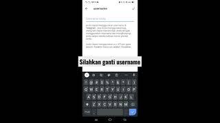 Cara ganti username Telegram #telegram by.Adsa Fitri #shorts