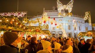 Vienna's Largest and Oldest Christmas Market Has Opened! Walking Tour in 2021 Christkindlmarkt | 4K