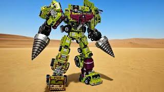 Transformers Jinbao Green Devastator Upgrade kit Combine Construction Vehicles Robot Toys