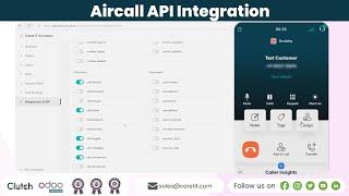 Aircall API Integration with Odoo | Odoo Third-Party Integration | Caret IT Solutions