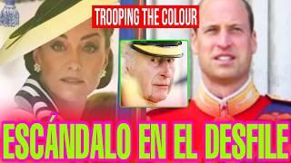 CONTROVERSY at Trooping the Colour 2024 with the REAPEARANCE of Kate Middleton TENSION with William
