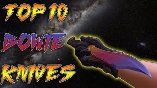 CS:GO TOP 15 BOWIE KNIVES (Tiger Tooth, Marble Fade, Fade,..)