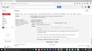 How to Set Up a Gmail Vacation Responder Email Message