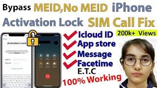 How to bypass MEID, No MEID iPhone Activation Lock SIM Call Fix in Full Free | 100% Working Method