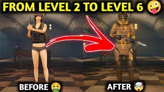 FROM LEVEL 2 TO LEVEL 6  PUBG METRO ROYALE CHAPTER 23