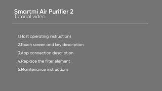 Xiaomi Smartmi Air Purifier 2 Tutorial Video 4K