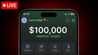 $100,000 CHALLENGE ‍️ DAY 5 ‍️ TRADING MEMECOINS ‍️ !bullx !nova !tracker