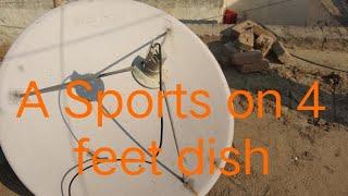 How to set A Sports Channel on 4 feet dish antenna |A Sports setting on apstar 76 degree satellite |