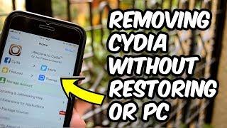 How To REMOVE JAILBREAK (Uninstall Cydia) from iOS 13.3 and KEEP DATA (No Computer / Restore)